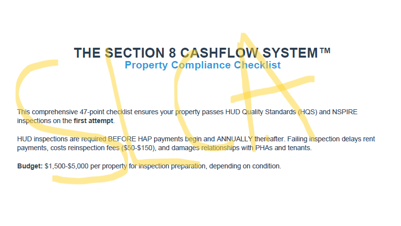 Property Compliance Checklist